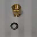 Pressure Washer Connector, M22x1.5 to 15mm M22x1.5 Male and Female Adapter Brass Screw Hose Connector Universal for Pressure Washer Quick Connect Brass Copper Tone