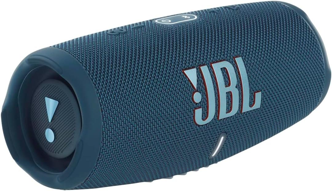 JBL CHARGE 5 - Portable Waterproof (IP67) Bluetooth Speaker with Powerbank USB Charge out, 20 hours playtime, JBL Partyboost (Blue)