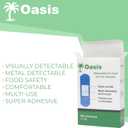 2 x Food Service Adhesive Bandages, 3/4" x 3", Blue, Fabric, 100/box