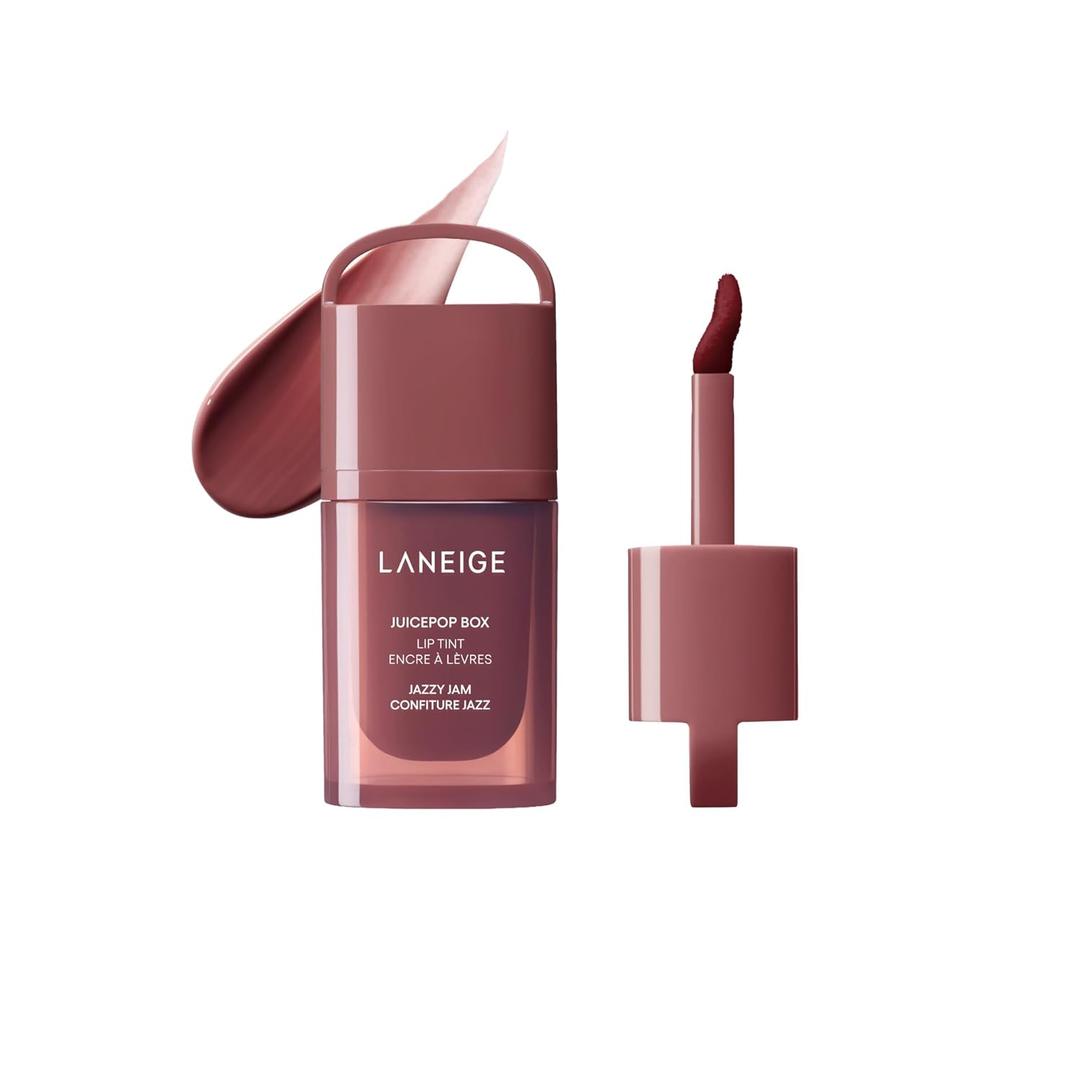 LANEIGE JuicePop Box Lip Tint | Long-Lasting Hydrating Lightweight Tint | Buildable Juicy Color & Nourishing Shine | K-Beauty Lip Essential for Long-Lasting Comfort