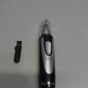 Ear and Nose Hair Trimmer Clipper - 2025 Professional Painless Eyebrow & Facial Hair Trimmer for Men Women, Battery-Operated Trimmer with IPX7 Waterproof, Dual Edge Blades for Easy Cleansing Black