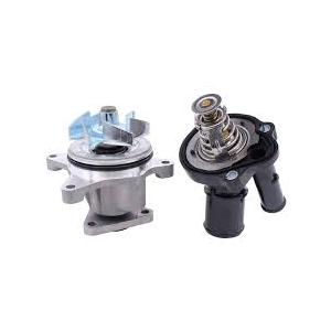 NewYall Water Pump and Thermostat Housing with Gasket Kit for Ford Escape 05-14, Focus 03-11, Fusion 06-14, Ranger 01-11, Transit Connect 14, Lincoln MKZ 11-12, Mercury Mariner/Milan 06-11