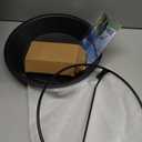 Deck Mounted Bird Bath for Deck Rail & Garden-11.5 Inch Frosted Black,Clamp-On Detachable Bowl with Rust-Proof Bracket,Easy Clean Outdoor Bird Feeder with Magnetic Dragonfly for Patio Lawn Backyard