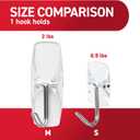 Command Small Clear Wire Toggle Hooks, 10 Wall Hook and 12 Strips, Damage-Free Hanging with Adhesive, Great for Hanging, Organization and Storage, Holds up to 0.5 lb