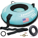 Zangeroi Snow Tube for Sledding Snow Tubes Heavy Duty Snow Tube for Kids Adult Snow Sled Sledding Tube Inflatable Snow Tubes for Kids Towable Rubber Snows Tube with Cover (Light Cover)