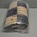 Machine Washable 5x7 Area Rugs for Living Room Checkered, Non Slip Soft Low Pile Farmhouse Geometric Modern Neutral Playroom Boys Rugs for Bedroom, Large Carpet Rugs for Dining Room (Black,5'x7')