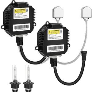 2PCS Xenon Headlight Ballast Control Unit Module 28474-89904 28474-8991A for Altima,350Z, Maxima,Rogue,for Infiniti G35, G37,FX35 Xenon HID Ballast w/Igniter&D2S Bulb 2847489904 28474-8991B 28474891B