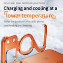 HUHUCASE for iPhone 17/16/15/14/13promax Mobile Phone Case Creative Skeleton Z-Shaped Anti-Fall Heat Dissipation Metal Frameless Magnetic Bracket (Silver,iPhone 16 Pro)