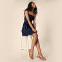 Amazon Essentials womens Strappy Flatform Sandals (9, Tan)