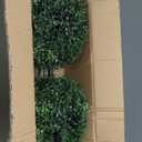 Nearly Natural 3ft. Artificial Triple Ball Boxwood Topiary Tree (Indoor/Outdoor) T2021, Green