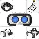 Virtual Reality Headset for Phone with Controller, 3D VR Glasses Adjustable VR Virtual Reality Goggles, Compatible 4.7-6.5 inch for iPhone & Android, for Movies GamesBlack