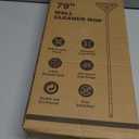 Wall Cleaner Mop with 79 Inches Long Handle, 360 Wall Washer Cleaner Tool for Walls/Ceiling Fans/Dust/Baseboard/Floors Clean, Ceiling Cleaner Tool Duster with Squeegee 6 Replacement Pads