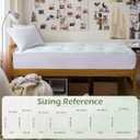 Hansleep Twin Mattress Pad Topper Memory Foam, Twin Foam Mattress Topper Viscose Derived from Bamboo, Twin Size Bed Mattress Pad Cover for Back Pain Relief, 39" x 75", White