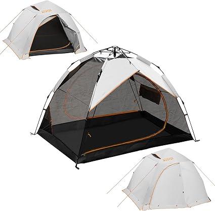 OutdoorMaster 2 Person Camping Tent, 4 Seasons Lightweight Backpacking Canopy, Waterproof and Weatherproof Sun Shelter, Double Layer Outdoor Cabana for Camping, Hiking and Mountaineering
