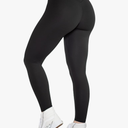 Women's Yoga Pants 7/8 High Waisted Workout Yoga Leggings for Women Butt Lifting Tummy Control Booty Tights L