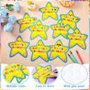Mooliwe 144 Pcs It's My Birthday Star Adhesive Badges Sticker Birthday Star Teaching Cutouts for Classroom Bulletin Boards Decorations with 300 Adhesive Dots Office School Party Decor DIY Craft, 6.1 x 6.1 inches