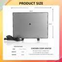 Chicken Coop Heater for Winter, Safe 140W Radiant Heat Panel with ETL Certification, Quiet & Light-Free Design, Ideal for Chicken Coops, Small Pets, and Under Desk Use (15x12)