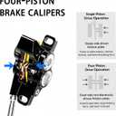 Upgraded Front Rear Brake Kit for Surron Light Bee/Light Bee X,Talaria XXX,Talaria Sting MX3 / R MX4,Segway X160 X260, eRide Pro SS | 4 Piston Brake Kit | Dirt Bikes Part & Accessories