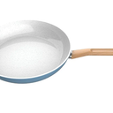 nfused 12” Fry Pan, Light Blue – Induction Cookware, Nonstick Cooking Pan, Frying Pan Skillet for Eggs, Meats, Vegetables, Sauces, Warming Tortillas