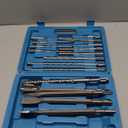 17pcs SDS Plus Concrete Masonry Drill Bits and Chisels Set with Storage Case, Carbide-Tipped Drill Bit Set for Concrete, Stone, Brick