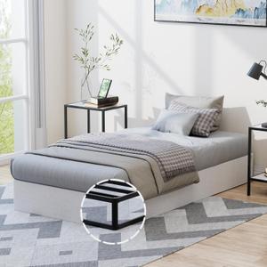 9 Inch Twin Box Spring, High Profile Twin Size Box Spring Only, Sturdy Metal Frame Mattress Foundation, Easy Assembly, Noise-Free