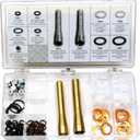 Edelmann 70013 Power Steering O-Ring, Teflon Seal, and Copper Washer Assortment with Tools