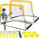 Premium Backyard Soccer Goal Set  Includes Portable Pop-Up Goals, Heavy-Duty Nets, Training Balls, and Full Equipment for Kids and Toddlers  Ideal for Outdoor Play & Skill Development