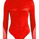 Body Suit Women Orange No Size