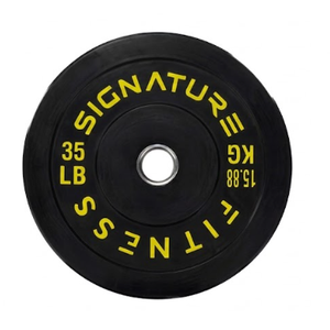 Sprint Demon 2" Olympic Bumper Weight Plates with Steel Hub Black & Color Options, Multiple Weights & Sets, for Home Gym Strength Training, 35lb