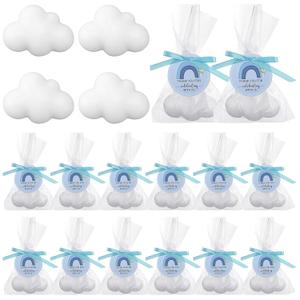 Demissle 20 Sets 20 Sets Cloud Baby Shower Favors Cloud Handmade Scented Soaps Cartoon Story Party Favors with Thank You Cards for Guests Baby Shower Wedding Birthday Party Return Gifts (White)