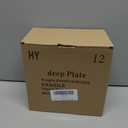 Berglander Plastic Plates Set of 12 Pieces 9", UKR Color Reusable and Sturdy Unbreakable Dinner Plates, Salad Plates, Pasta Bowls, Dishes for Home, Kid, Light Weight Easy Carry for Picnic, Camping