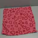 Hot Pink Heart Throw Blanket for Chair - Fall Blanket With Hearts for Women, Small Blanket 50x60 Inches
