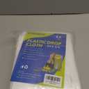 12 Pack Plastic Drop Cloth, 9x12 Ft Plastic Sheeting for Painting, Dust-Proof Tear-Resistant Painters Plastics Tarp Cloth for Furniture Floor Sofa Protector Cover Durable & Thick