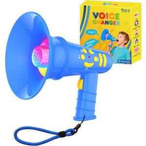 Voice Changer for Kids,Birthday Gift for Boys Girls Ages 3,4,5,6,7,8 - Boy Toys for 3-8+ Year Old - Noise Maker Prank Gift for Christmas,Easter,Halloween,Cool Gadgets for Boys Toddler (Blue)