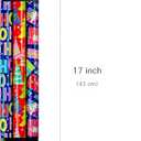 2 x Afucus Christmas Wrapping Paper, Christmas Tree, Holly Jolly, HO Santa Claus Laughing, Gift Box Themed Gift Wrap Paper, Cute Mini Rolls for Party (17 Inch X 120 Inch) (Christmas-Purple Red)