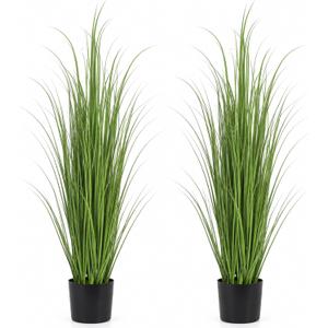 2 Pcs 3ft Artificial Tall Pampas Grass Plant in Pot for Indoor Outdoor