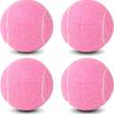 ANCKNE Walker Tennis Balls Precut Tennis Balls for Walkers 4PCS Walkers Legs Universal Precut Glide Balls, Heavy Duty Long Lasting Felt Pad Glide Coverings for Furniture Legs and Floor Protection (Pink)