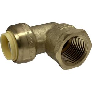 XFITTING Push Fit 1/2 Inch x 1/2 Inch Female NPT Elbow, 1/2 in Inch Push Fit Female Elbow, 27-4-3=2XX, 2 Pieces