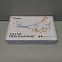 Bobopal Dog Tooth Brushing Kit,3-in-1 Dog Teeth Cleaning Tools,Ultrasonic Electric Toothbrush & Plaque Remover for Dogs with Water Flosser for Teeth,2 Modes & 3 Intensity Levels,IPX7,1100mAh Battery