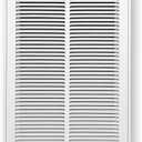 Fits 14x30 Duct Opening | Steel Return Air Filter Grille by Handua [Removable Door] for 1-inch Filters | Vent Cover Grill | White | Easy-to-Use Plastic Latches | Outer Dimensions: 16 5/8"W X 32 5/8"H
