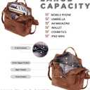 WYFJNX PU Leather Backpack Purse for Women Fashion Multipurpose Design Handbag Ladies Shoulder Bags Travel Backpack Brown, 11''