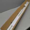 Heavy Duty Tension Curtain Rod by EZFurni, 63 to 160 Inches, Anti-Slip Spring Loaded Curtain Rods No Drilling, Apartment Renter Friendly Tension Rods for Windows, Bathroom, Patio, Room Divider, White