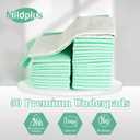 MILDPLUS 50 Count Disposable Bed Pads , 30x36 Inch Extra Large Incontinence Underpads | Heavy Absorbency 90 Grams Pee Pads for Adult, Senior, Baby & Pet Care (No Adhesive)