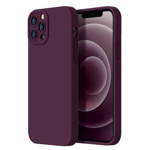 Kiresen Designed for iPhone 12 Pro Case - Upgraded Enhanced Camera Protection - Soft Microfiber Lining Inside - Liquid Silicone Shockproof Protective Phone Case 6.1" for Men Women Girls - Plums Color