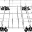 Upgraded W10311986 W10380384 Dishwasher Rack, W11158802 Dishwasher Lower Dishrack with 4 Lower level rack wheels, replacement for Whirlpool Dishwasher, 20.5" x 20.5" x 5.9" Material Upgrade