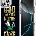 Phone Case Notre Charm Dame Shockproof Fighting Bumper Irish Compatible with iPhone 11 Pro Soft TPU Protective Case Clear (Transparent-3)