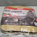 Motor Trend Seat Covers for Cars Trucks SUV, Faux Leather Beige Padded Seat Covers with Storage Pockets, Premium Interior Car Seat Cover, 2 x Front Seat Covers