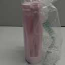 Ello Syndicate 20oz Reusable Glass Water Bottle with One-Touch Leak Proof Flip Lid, Protective Non-Slip Silicone Sleeve, Carry Loop for Coffee, Tea and Water, BPA-free, Dishwasher Safe, Cashmere Pink
