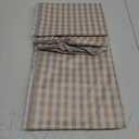 Cute Gingham Picnic Blanket, Waterproof Foldable, in Large 80x60in and Extra Large 80x80in, Portable Compact Beach Blanket, Oversized XL Outdoor Mat (Tan, X-Large)