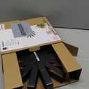 Umbra 118070-040 Ribbon Modern 12-inch, Battery Operated Quartz Movement, Silent Non Ticking Wall Clock, Black